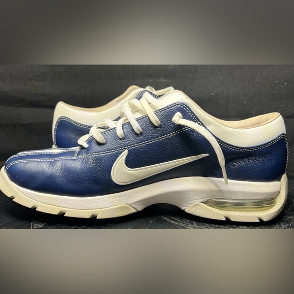 Vintage Style Nike Air Gritty Up Women's Retro Blue & White Golf Shoes Size 9.5 - Picture 3 of 9
